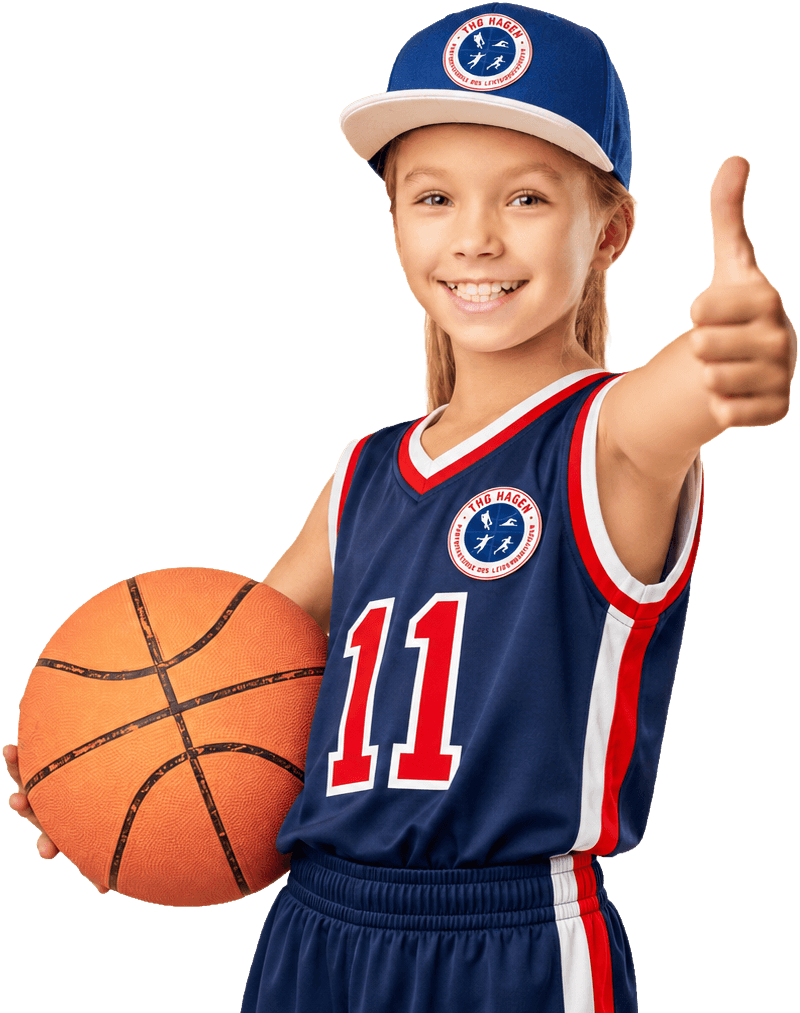 Spieler mit Basketball